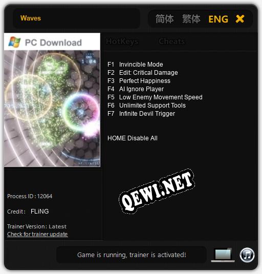 Трейнер для Waves [v1.0.2]