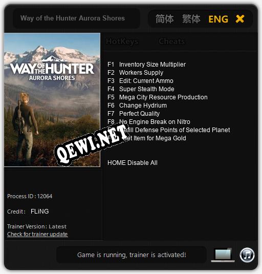 Трейнер для Way of the Hunter Aurora Shores [v1.0.6]