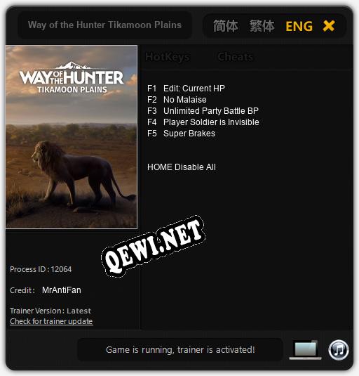 Way of the Hunter Tikamoon Plains: ТРЕЙНЕР И ЧИТЫ (V1.0.87)
