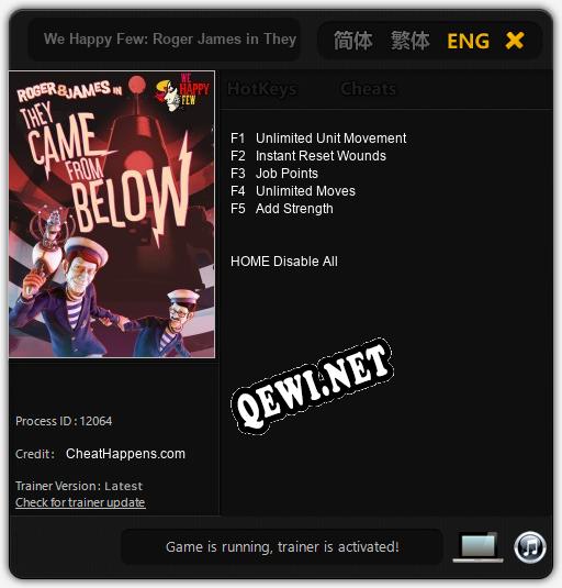 We Happy Few: Roger James in They Came from Below: Читы, Трейнер +5 [CheatHappens.com]