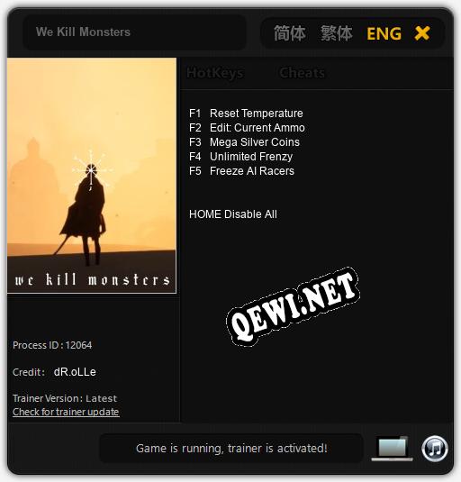 We Kill Monsters: Читы, Трейнер +5 [dR.oLLe]
