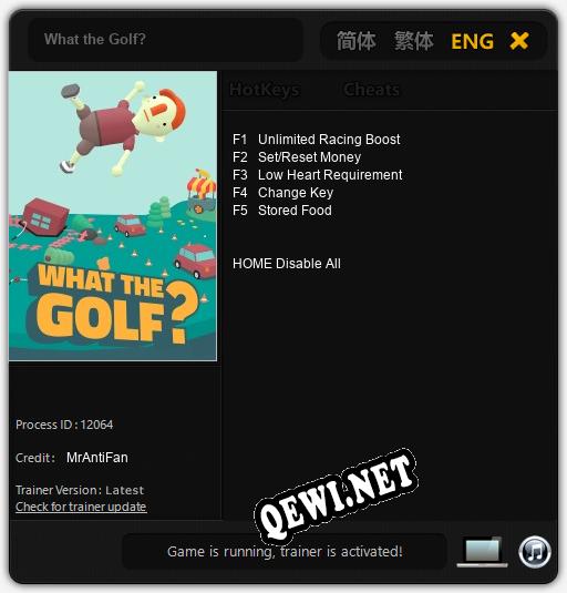 Трейнер для What the Golf? [v1.0.4]