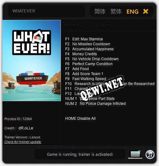 WHATEVER: Читы, Трейнер +14 [dR.oLLe]