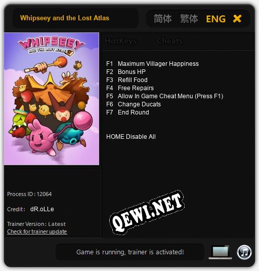 Whipseey and the Lost Atlas: ТРЕЙНЕР И ЧИТЫ (V1.0.84)