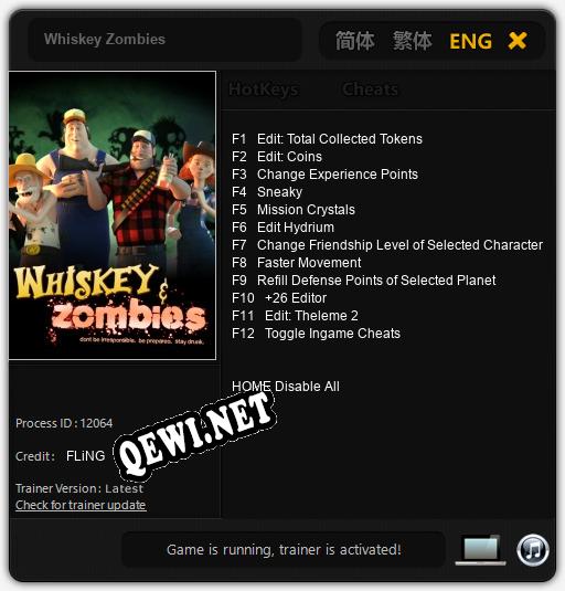 Whiskey Zombies: ТРЕЙНЕР И ЧИТЫ (V1.0.92)
