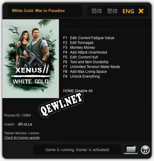 White Gold: War in Paradise: Читы, Трейнер +9 [dR.oLLe]