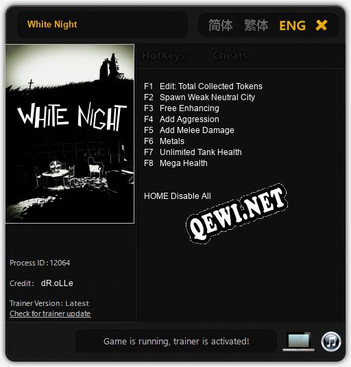 White Night: ТРЕЙНЕР И ЧИТЫ (V1.0.68)