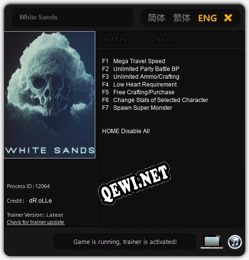 White Sands: Трейнер +7 [v1.5]