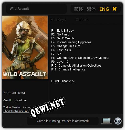 Wild Assault: Читы, Трейнер +11 [dR.oLLe]