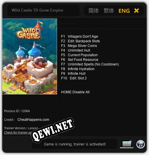 Wild Castle TD Grow Empire: Трейнер +10 [v1.7]