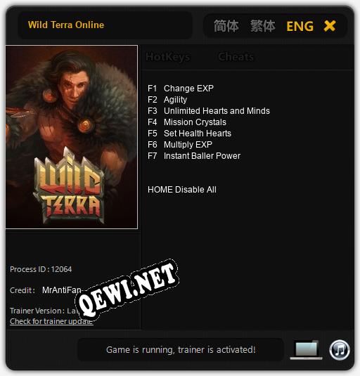 Трейнер для Wild Terra Online [v1.0.9]