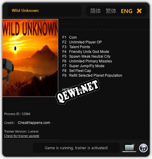 Wild Unknown: ТРЕЙНЕР И ЧИТЫ (V1.0.69)