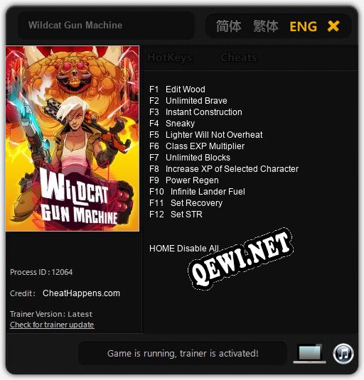 Wildcat Gun Machine: ТРЕЙНЕР И ЧИТЫ (V1.0.59)