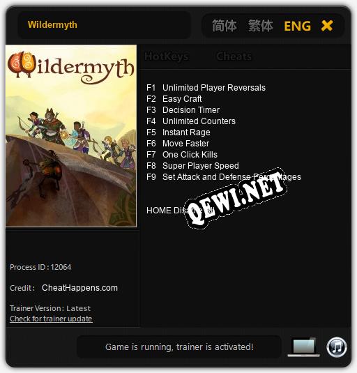 Трейнер для Wildermyth [v1.0.6]