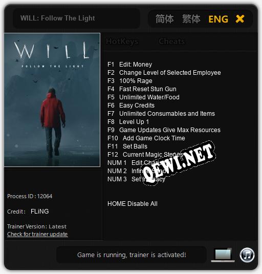 WILL: Follow The Light: Читы, Трейнер +15 [FLiNG]