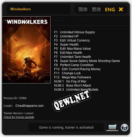 Windwalkers: Трейнер +15 [v1.3]