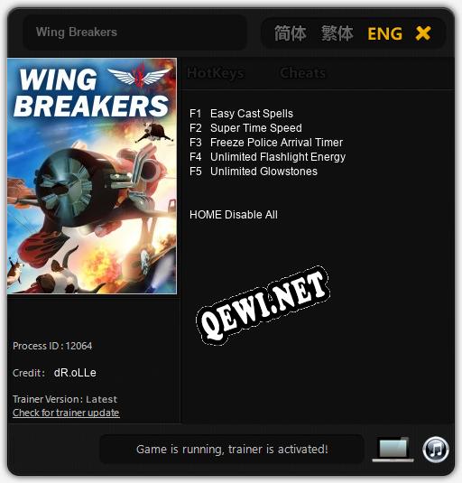 Wing Breakers: Трейнер +5 [v1.3]