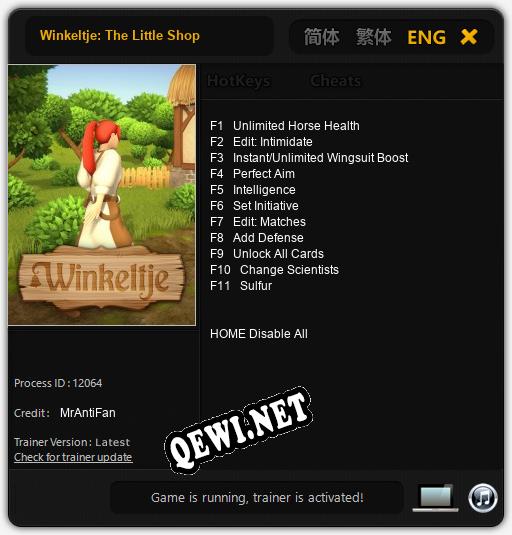 Трейнер для Winkeltje: The Little Shop [v1.0.4]