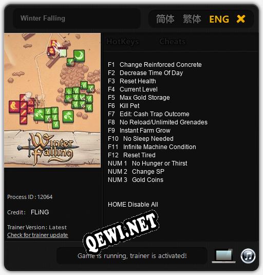 Winter Falling: ТРЕЙНЕР И ЧИТЫ (V1.0.66)