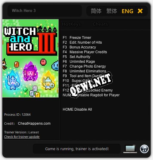Witch Hero 3: Трейнер +13 [v1.7]