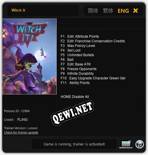 Трейнер для Witch It [v1.0.4]