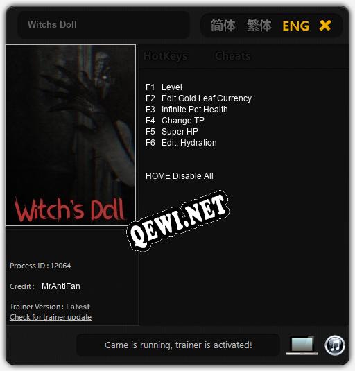 Witchs Doll: Читы, Трейнер +6 [MrAntiFan]