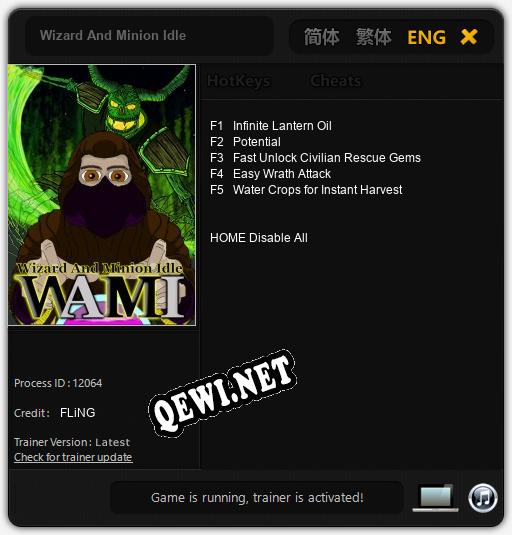 Wizard And Minion Idle: Трейнер +5 [v1.7]