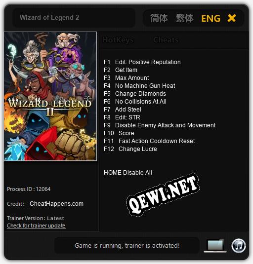 Wizard of Legend 2: Читы, Трейнер +12 [CheatHappens.com]