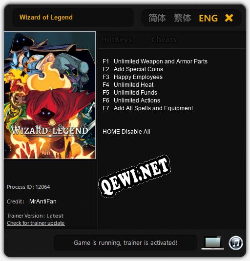 Wizard of Legend: ТРЕЙНЕР И ЧИТЫ (V1.0.9)