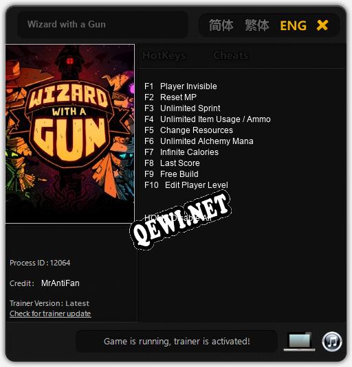 Wizard with a Gun: ТРЕЙНЕР И ЧИТЫ (V1.0.90)