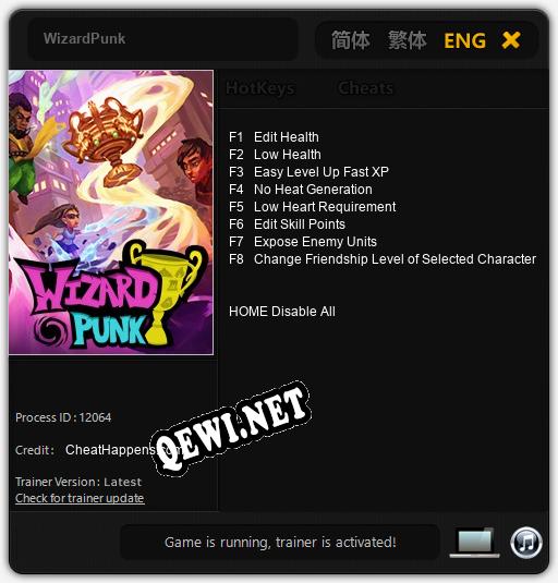 WizardPunk: ТРЕЙНЕР И ЧИТЫ (V1.0.76)