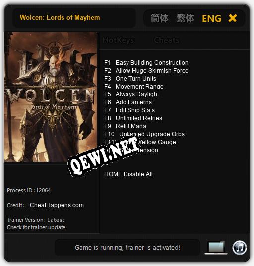 Wolcen: Lords of Mayhem: Трейнер +12 [v1.7]