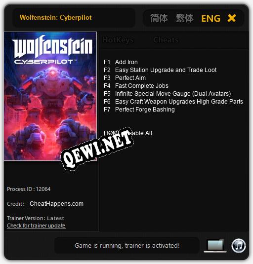 Wolfenstein: Cyberpilot: Трейнер +7 [v1.5]