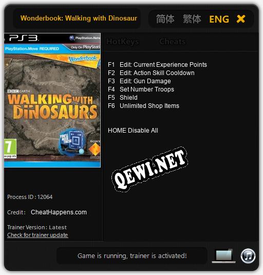 Wonderbook: Walking with Dinosaurs: Читы, Трейнер +6 [CheatHappens.com]