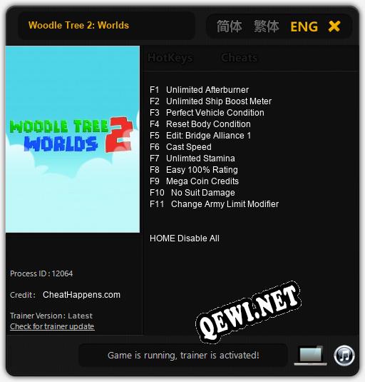 Трейнер для Woodle Tree 2: Worlds [v1.0.8]