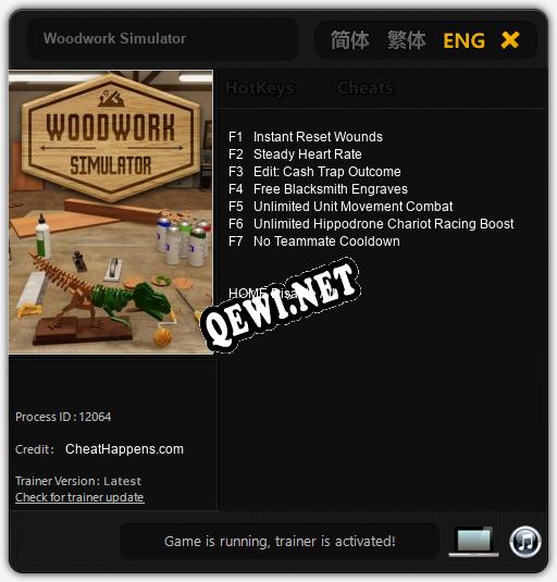 Woodwork Simulator: Трейнер +7 [v1.3]