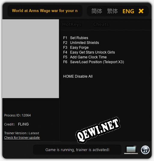 World at Arms Wage war for your nation!: Трейнер +6 [v1.6]