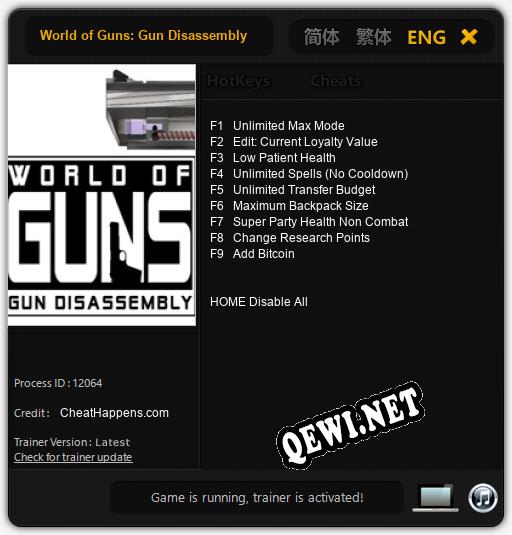 World of Guns: Gun Disassembly: Читы, Трейнер +9 [CheatHappens.com]