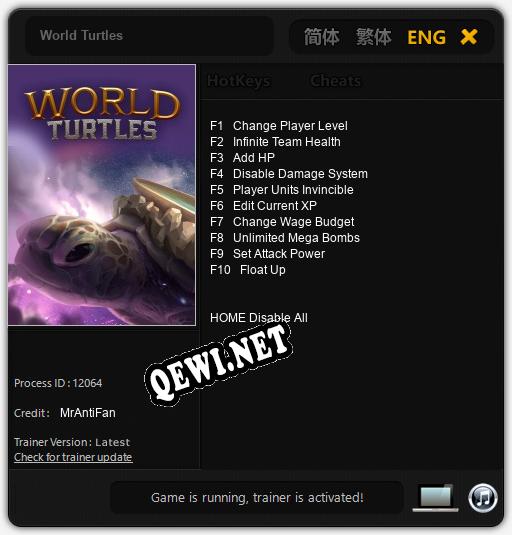World Turtles: Читы, Трейнер +10 [MrAntiFan]