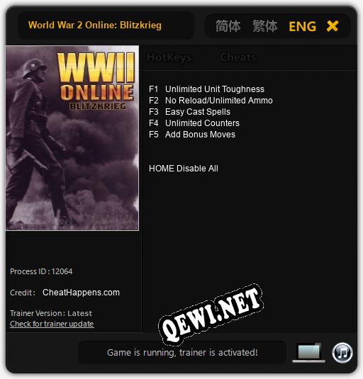 World War 2 Online: Blitzkrieg: Читы, Трейнер +5 [CheatHappens.com]