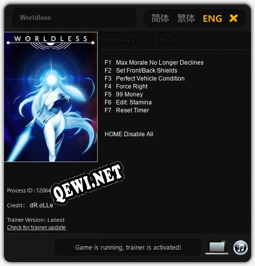 Worldless: Трейнер +7 [v1.7]
