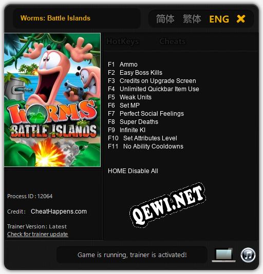 Worms: Battle Islands: Трейнер +11 [v1.7]