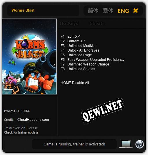 Worms Blast: ТРЕЙНЕР И ЧИТЫ (V1.0.28)