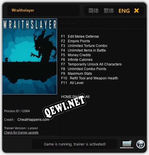 Трейнер для Wraithslayer [v1.0.4]