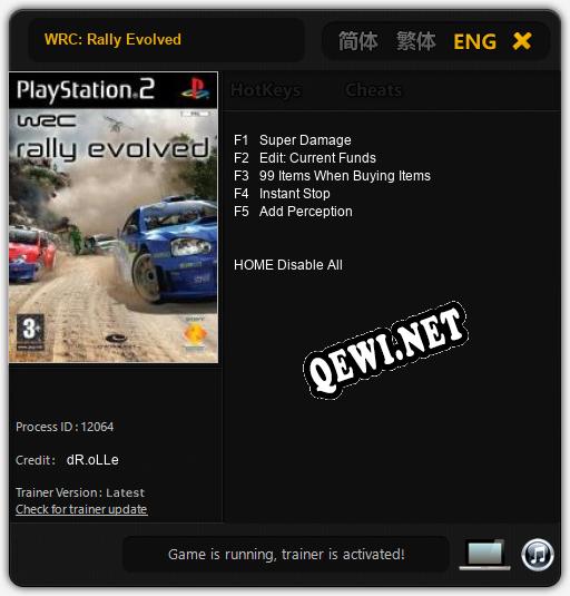 WRC: Rally Evolved: Читы, Трейнер +5 [dR.oLLe]