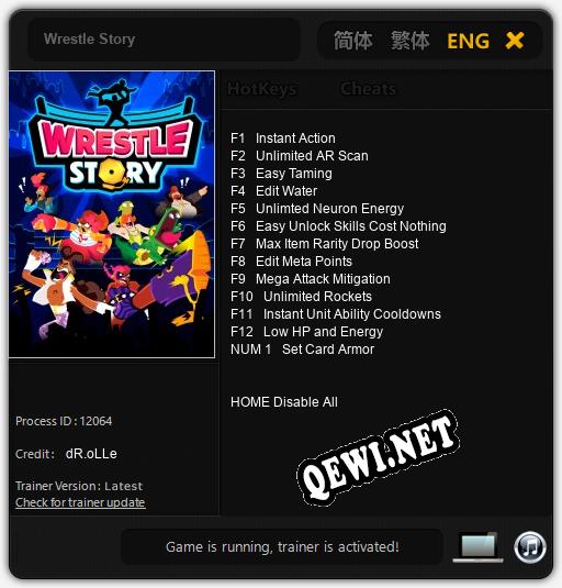 Трейнер для Wrestle Story [v1.0.3]