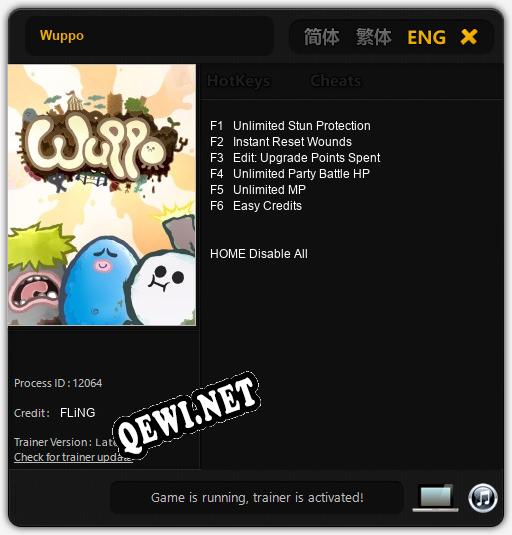 Wuppo: Трейнер +6 [v1.5]