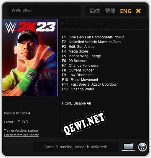WWE 2K23: Трейнер +12 [v1.5]