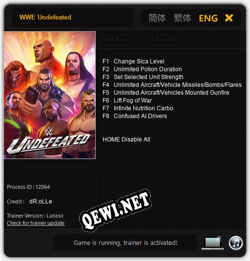 WWE Undefeated: ТРЕЙНЕР И ЧИТЫ (V1.0.7)