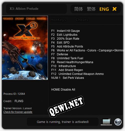 X3: Albion Prelude: Трейнер +13 [v1.7]